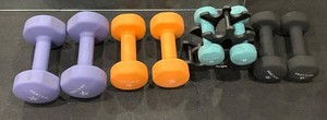 WO - Dumbbell Set - Yes4All 5, 10, 15 & 20 Lb With Rack