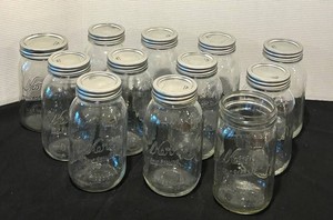 LFR - Mason Jars - Kerr Self Sealing Mason Jars (Lot of 12)