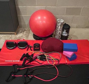 WO - Exercise Equipment Mixed Lot - Waterglider, Perfect Pushup & Vibra Roller