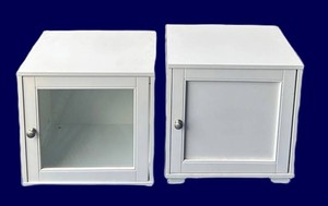 G - Stackable Storage Cabinets 14 X 11 X 15 in (Lot of 2)