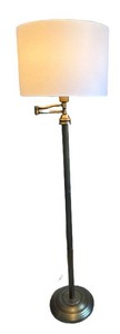 UBR1 - Floor Lamp - Adjustable Brass Swing Arm 57 H