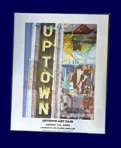 G - Framed Uptown Art Fair Poster 2009