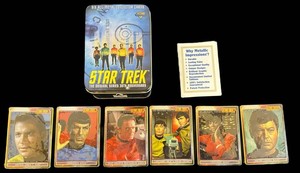 G - Star Trek All-Metal Collector Cards 30th Anniversary Tin Set (6 Cards)