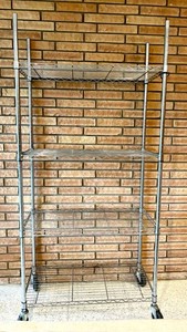 LFR - Metal Wire Shelving Rack 77 X 35 12 X 18 in