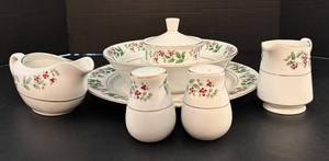 LFR - China Serving Pieces - Gibson Holly Berry (Lot of 7)