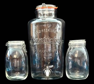 LFR - Water Jug & Mason Jars - IKEA (Lot of 3)