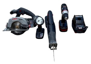 G - Craftsman Cordless Tool Set 19.2V Circular Saw, Recip Saw, Drill & Charger
