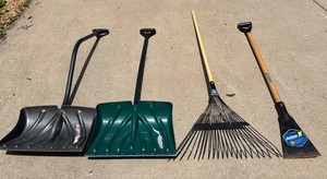 G - Outdoor Shovels, Rake & Jackson Forged-Head Shovel Mixed Lot