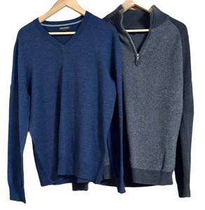 UB1 - Mens Banana Republic Merino Wool Sweaters Size L (Lot of 2)