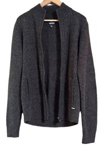 UB1 - Zip Up Sweater Threadbare Denim Corps Size Large