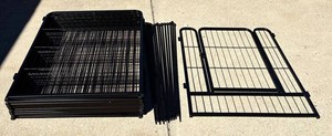 G - Dog Play Pen 12 Panels With Door & Stakes 31 X 27 in