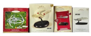 G - Hallmark Keepsake Star Trek Ornament Lot of 4