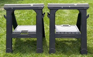 S - Folding Sawhorses - Husky (Lot of 2)
