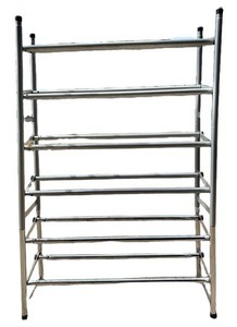 G - Shoe Rack - Chrome 4-Tier