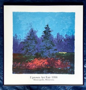 G - Vintage Framed Wall Art Hollow Sounds Uptown Art Fair 1998