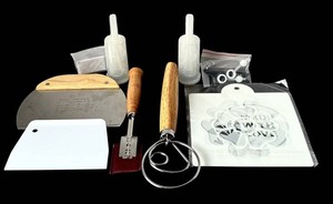 UB1 - Sourdough Bread Proofing Basket Set 3 Baskets With Tools