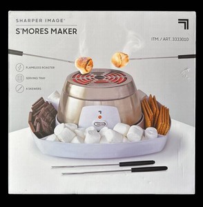 UB1 - Smores Maker - Sharper Image Flameless Roaster With Tray & 4 Skewers