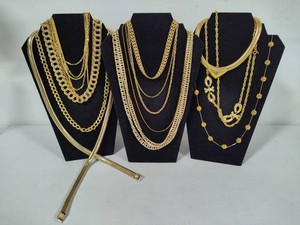 Lot of Gold Tone Costume Necklaces