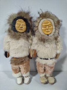 Alaska Native Eskimo Carved Dolls