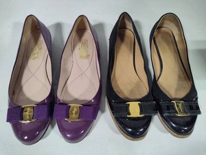 Two Pairs Salvatore Ferragamo Flats (Size 8.5)