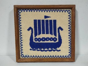 Needlepoint Nordic Ship