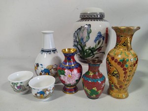 Lot of Assorted Asian Themed Vases & Jars