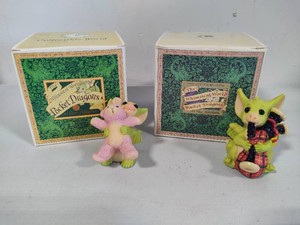 Pocket Dragons Bunny Hug & Pocket Piper Collectibles With Box