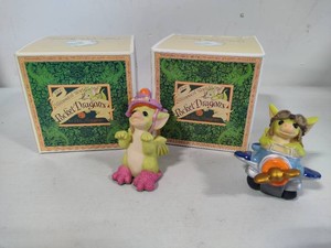 The Whimsical World of Pocket Dragons Grrr Im A Monster & Frequent Flyer Collectibles With Box