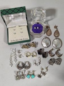 Lot of 925Sterling Silver Earrings