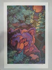Late Night Bear SignedNumbered by Minnesota Artist Barbara Dettler