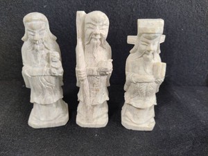 Hand Carved Soap Stone Chinese Figures