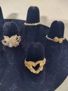 Sterling & 10K Gold Rings