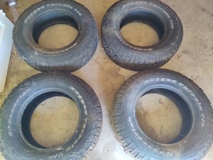 Four Goodyear Rugged Terrain Tires