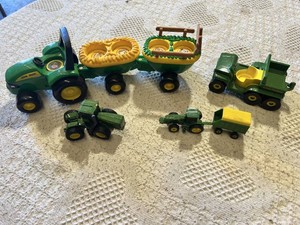 John Deere Toy Tractor Toys including Small Tractors and Attachments