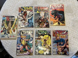 Marvel Comics featuring Conan the Barbarian and The Knights of Pendragon Comic Books Lot