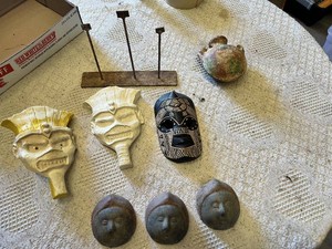 Various Tribal and Cultural Decorative Masks and Figurines - 2-4 or so