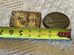 Two Vintage Western Belt Buckles