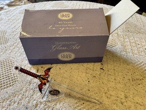 Glass Baron Handcrafted Glass Art Sword