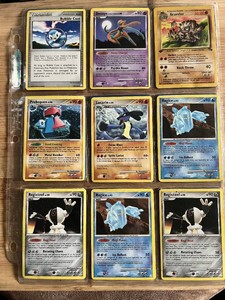Lot of 18  Pokemon Cards including Registeel, Regice, and Deoxys with various rare features