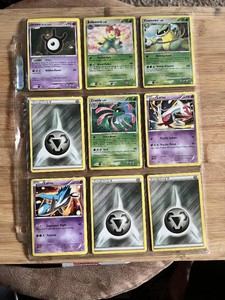 Lot of 18  Pokemon Trading Cards featuring Latias, Latios, Kyogre, and Pikachu.