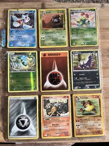 Lot of 18  Pokemon trading cards featuring Pikachu, Froslass, Gloom, Torkoal, and others