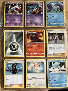 Lot of 18 Pokemon Trading Cards Featuring Cubchoo, Skitty, Hau, Lady, Magcargo, Mukuhita, Latios, Latias, Abomasnow, Spearow and others