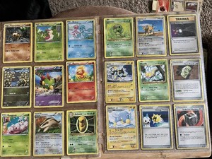 Lot of 36  Pokemon Trading Cards Including Torchic, Luxio, Weedle and More