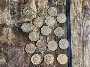 Pirate Themed Novelty Coins Including Gold Doubloon and Buried Treasure
