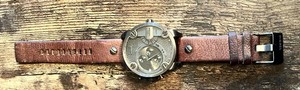 Diesel DZ7258 Watch with Brown Leather Strap