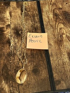 Erwin Pearl Necklace with Stone Pendant Jewelry