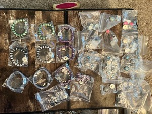 Lot of Snap Jewelry Items including Bracelets and Decorative Snaps
