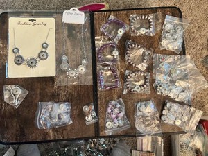Assorted Fashion Jewelry, including Necklaces and Snap Charms
