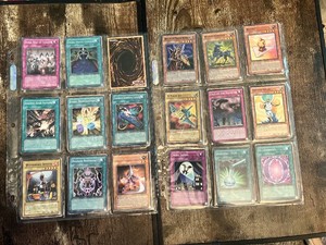Yu-Gi-Oh Trading Cards including monsters, spells, and traps