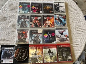 PlayStation 3 Game Lot including Assassins Creed Revelations, Resident Evil Revelations 2, and others